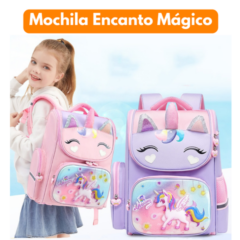 Mochila Encanto Mágico - Mais diversão e estilo na rotina escolar da sua filha!